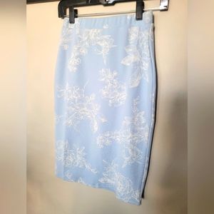Material Girl baby blue pencil skirt size S